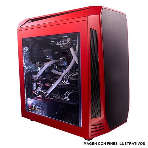 Gabinete Gamer BITFENIX Aegis Core 1 Fan USB 3.0 Rojo Micro ATX 