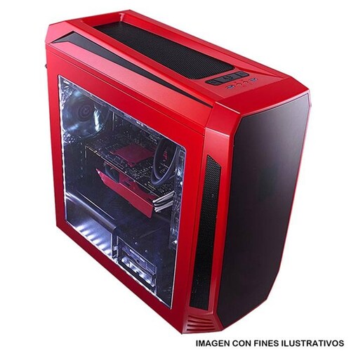 Gabinete Gamer BITFENIX Aegis Core 1 Fan USB 3.0 Rojo Micro ATX 