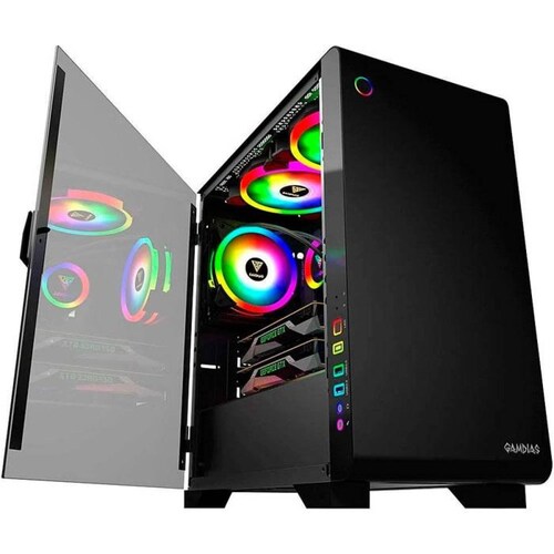 Gabinete Gamer GAMDIAS MARS M2 ARGB Cristal Templado 