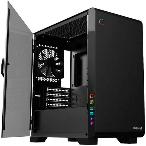 Gabinete Gamer GAMDIAS MARS M2 ARGB Cristal Templado 
