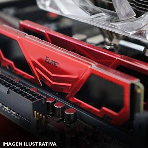 Memoria RAM DDR4 16GB 3200MHz TEAMGROUP ELITE PLUS 1x16GB Rojo TPRD416G3200HC2201 