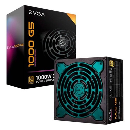 Fuente de Poder PC 1000W Gamer EVGA SUPERNOVA G5+ 80 Plus Gold 220-G5-1000-X1 