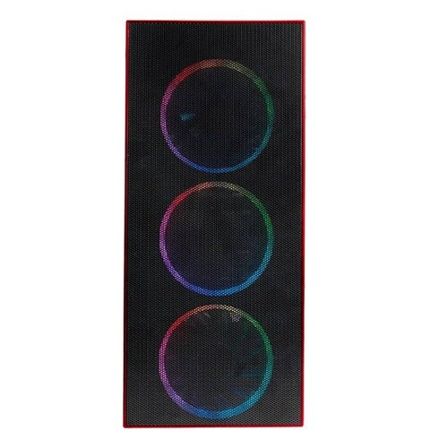 Gabinete Gamer BALAM RUSH LHYTOS GSX1000 ATX 4 Fan Cristal templado ARGB Rojo BR-932295 