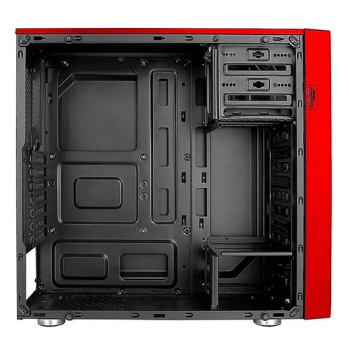 Gabinete Gamer BALAM RUSH LHYTOS GSX1000 ATX 4 Fan Cristal templado ARGB Rojo BR-932295 