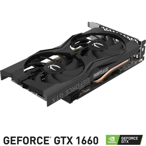 Tarjeta de Video ZOTAC NVIDIA GeForce GTX 1660 TWIN FAN 6GB GDDR5 