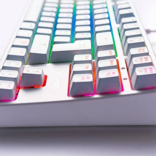 Teclado Gamer Mecanico VSG Alnitak switch Azul RGB Blanco VG-KM982-WHT-BLU 