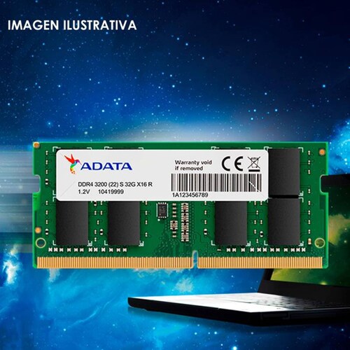 Memoria RAM DDR4 32GB 3200MHz ADATA Premier 1x32GB Laptop AD4S320032G22-SGN 