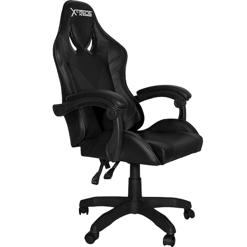 Silla Gamer Xtreme Pc Ergonomica Ajustable 130 Kg Negra CGXT502BK 