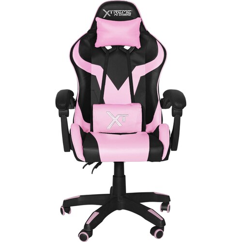 Silla Gamer Xtreme Pc Ergonomica Ajustable 130 Kg Rosa CGXT502PK 