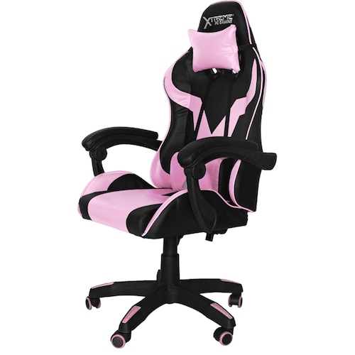 Silla Gamer Xtreme Pc Ergonomica Ajustable 130 Kg Rosa CGXT502PK 