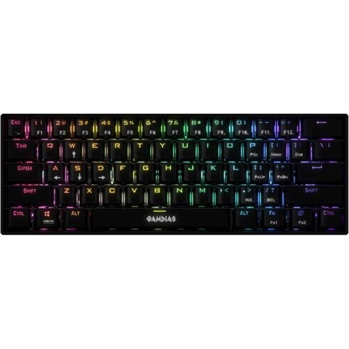 Teclado Gamer Mecanico GAMDIAS HERMES E3 RGB Switch Blue 
