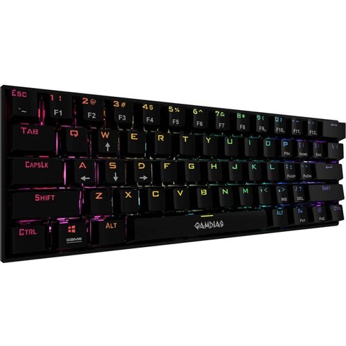 Teclado Gamer Mecanico GAMDIAS HERMES E3 RGB Switch Blue 