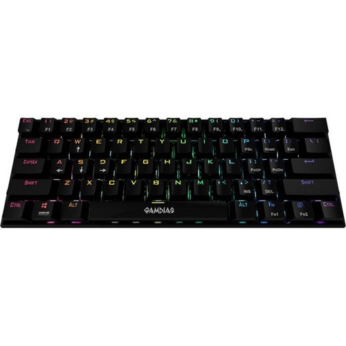 Teclado Gamer Mecanico GAMDIAS HERMES E3 RGB Switch Blue 