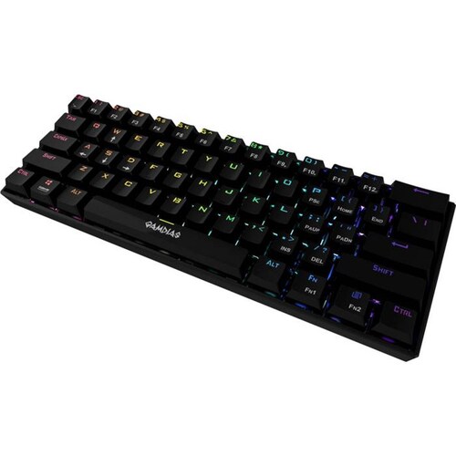 Teclado Gamer Mecanico GAMDIAS HERMES E3 RGB Switch Blue 