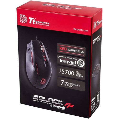 Mouse Gamer THERMALTAKE TT ESPORTS Laser Black FP USB MO-BKV-WDLGBK-01 