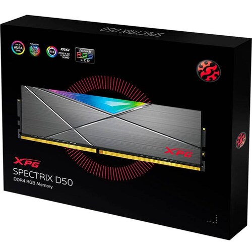 Memoria RAM DDR4 32GB 3600Mhz XPG SPECTRIX D50 RGB Disipador 2x16GB AX4U360016G18I-DT50 