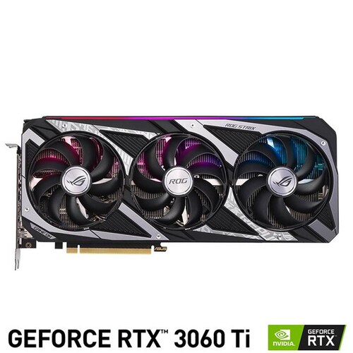 Tarjeta de Video ASUS ROG STRIX GeForce RTX 3060 TI OC V2 8GB GDDR6 LHR ROG-STRIX-RTX3060TI-O8G-V2-G 