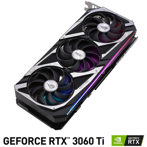 Tarjeta de Video ASUS ROG STRIX GeForce RTX 3060 TI OC V2 8GB GDDR6 LHR ROG-STRIX-RTX3060TI-O8G-V2-G 