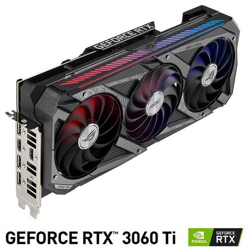 Tarjeta de Video ASUS ROG STRIX GeForce RTX 3060 TI OC V2 8GB GDDR6 LHR ROG-STRIX-RTX3060TI-O8G-V2-G 