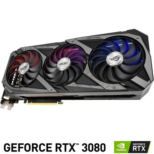 Tarjeta de Video ASUS ROG Strix GeForce RTX 3080 OC V2 10GB GDDR6X LHR 