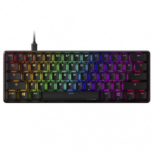 Teclado Gamer Mecanico HYPERX Alloy Origins 60 RGB Ingles Switch Aqua HKBO1S-AB-US/G 