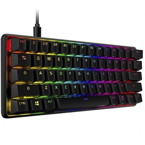 Teclado Gamer Mecanico HYPERX Alloy Origins 60 RGB Ingles Switch Aqua HKBO1S-AB-US/G 