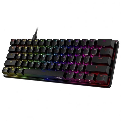 Teclado Gamer Mecanico HYPERX Alloy Origins 60 RGB Ingles Switch Aqua HKBO1S-AB-US/G 