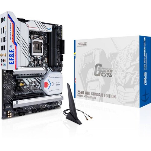 Tarjeta Madre ASUS Z590 WIFI GUNDAM EDITION INTEL 1200 DDR4 RGB ATX USB C 