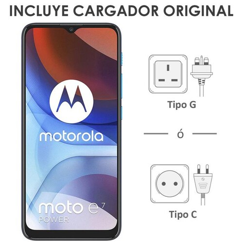 Celular MOTOROLA Moto E7 Power 4GB 64GB 6.5 HD+ Camara Dual 13MP 