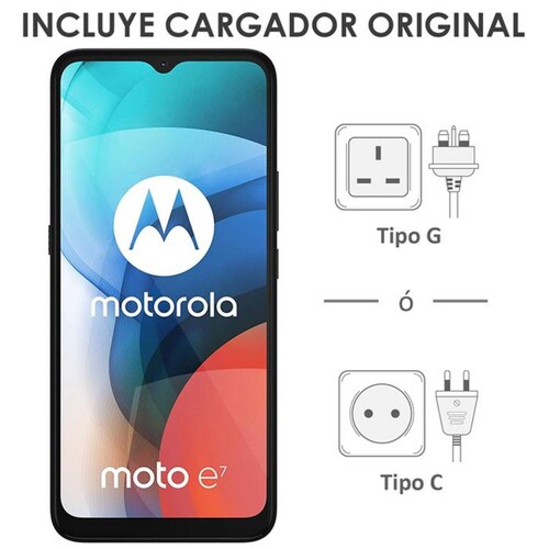 Celular MOTOROLA Moto E7 2GB 32GB 6.5 HD+ Camara Dual 48MP 