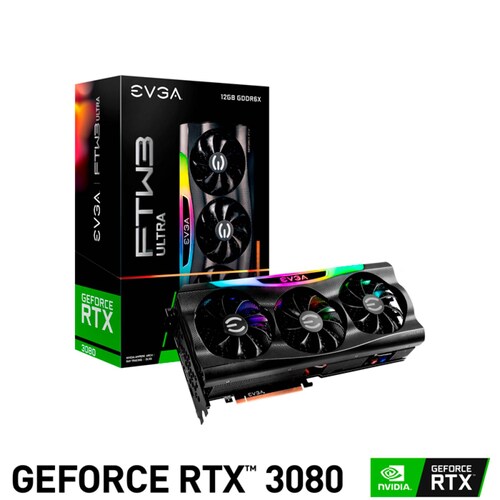 Tarjeta de Video EVGA Geforce RTX 3080 FTW3 Ultra Gaming 12GB GDDR6X 12G-P5-4877-KL 