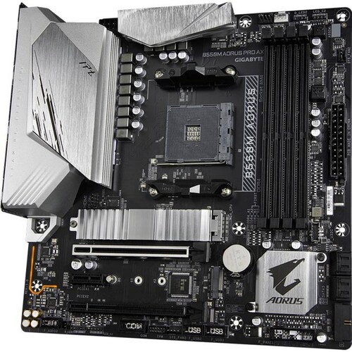 Tarjeta Madre AORUS B550M AORUS PRO AX RGB AM4 DDR4 Micro ATX 