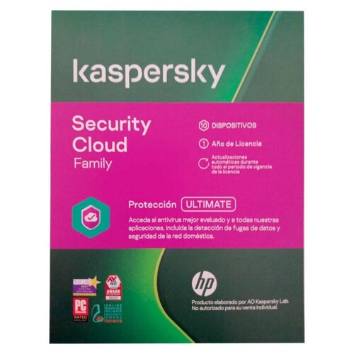 Antivirus KASPERSKY Security Cloud Family 10 Usuarios 1 Año 