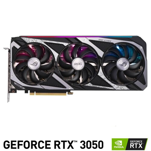 Tarjeta de Video ASUS ROG Strix GeForce RTX 3050 OC Edition 8GB GDDR6 ROG-STRIX-RTX3050-O8G-GAMING 