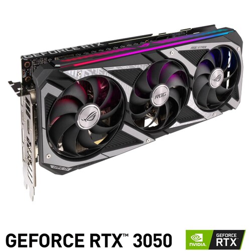 Tarjeta de Video ASUS ROG Strix GeForce RTX 3050 OC Edition 8GB GDDR6 ROG-STRIX-RTX3050-O8G-GAMING 