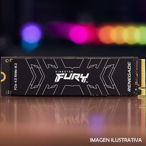 Unidad De Estado Solido SSD M.2 1TB KINGSTON FURY Renegade NVMe PCIe 4.0 7300/6000 MB/s SFYRS/1000G 