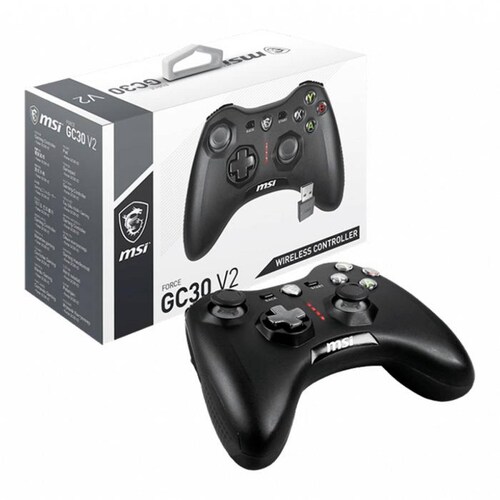 Control Gamer MSI Force GC30 V2 Inalambrico PC Android XBOX 360 PS4 10 Botones 