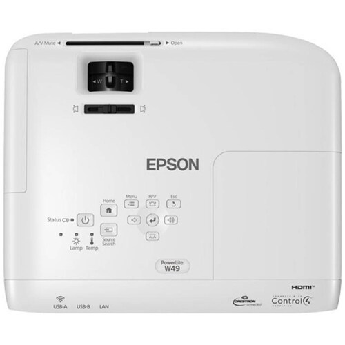 Proyector EPSON PowerLite W49 3LCD 3800 Lumenes Inalámbrico 