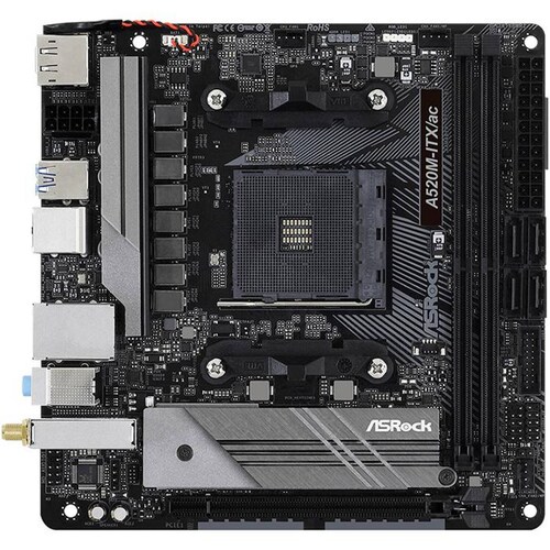 Tarjeta Madre ASROCK A520M-ITX/AC AM4 DDR4 Mini ITX 