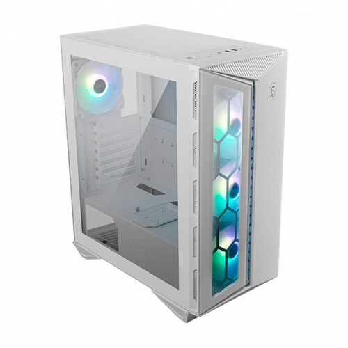 Gabinete Gamer MSI MPG GUNGNIR 110R WHITE 4 FAN ARGB Controladora ATX Cristal Templado USB C 