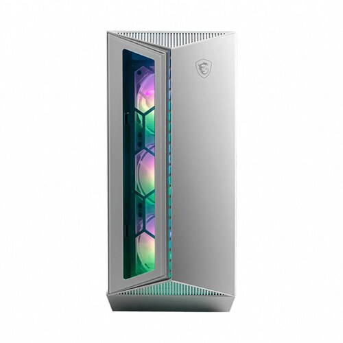 Gabinete Gamer MSI MPG GUNGNIR 110R WHITE 4 FAN ARGB Controladora ATX Cristal Templado USB C 