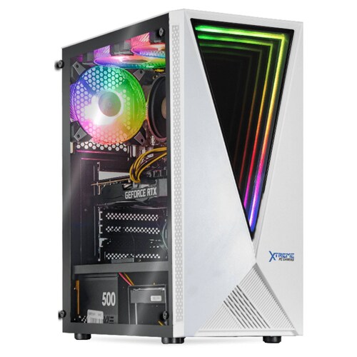 Xtreme PC Gamer Geforce RTX 3050 Ryzen 5 5600 16GB SSD 500GB 2TB WIFI ARGB White 