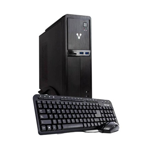 PC Gamer VORAGO SLIMBAY 4 Core I3 9100 8GB 240GB SSD Teclado Mouse 9100-NOS-3 