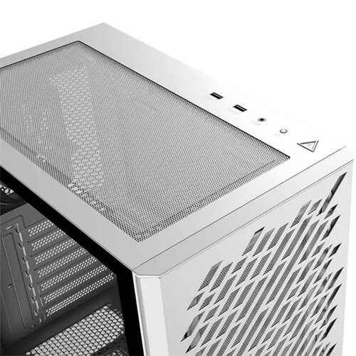 Gabinete Gamer XPG VALOR AIR ATX Media Torre 4 FAN Cristal Templado Blanco VALORAIRMT-WHCWW 