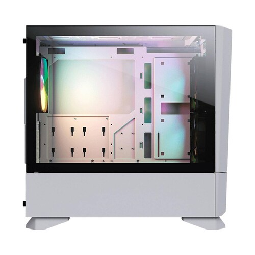 Gabinete Gamer COUGAR MG140 Air RGB controladora Cristal templado Mini ITX 3 FAN Blanco 385JM80.0002 