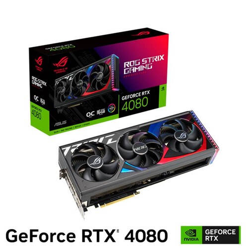Tarjeta de Video ASUS ROG Strix GeForce RTX 4080 OC 16GB GDDR6X ROG-STRIX-RTX4080-O16G-GAMING 