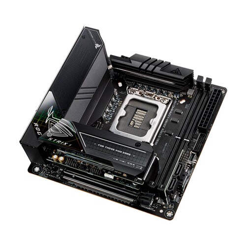 Tarjeta Madre ASUS ROG STRIX Z690-I GAMING WIFI LGA 1700 2x DDR5 2x M.2 PCIe 4.0 USB-C WIFI 6E BT 5.2 Mini ITX 