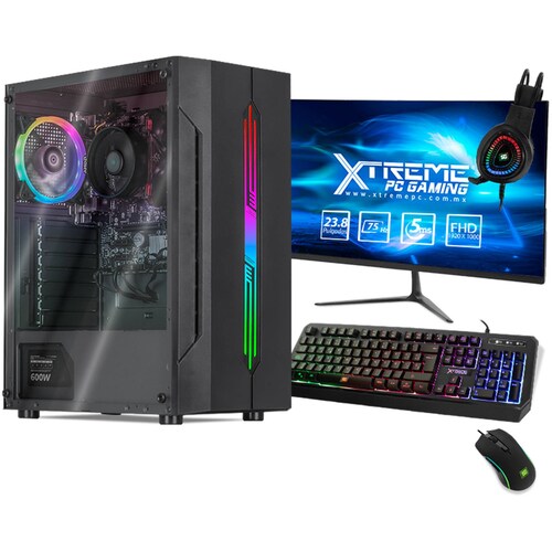 Xtreme PC Gamer AMD Radeon Vega Renoir Ryzen 5 5600G 8GB SSD 250GB Monitor 23.8 WIFI Black 