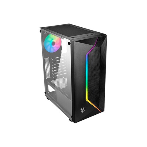 Gabinete Gamer MSI MAG VAMPIRIC 100R 2 Fan Cristal Templado 