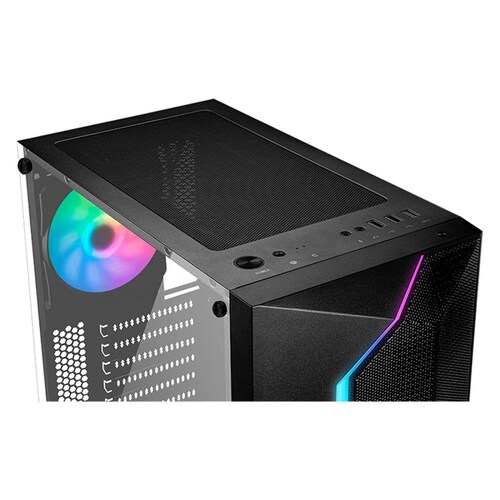 Gabinete Gamer MSI MAG VAMPIRIC 100R 2 Fan Cristal Templado 